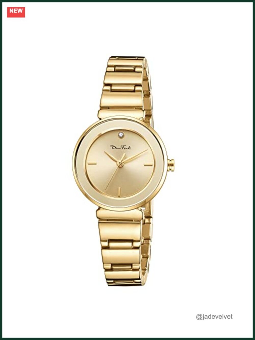Diaofendi Luxury Quartz Wrist Watch for Women Stainless Steel Bracelet Water